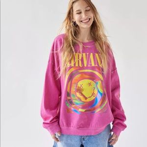 Nirvana Smile Overdyed Sweatshirt